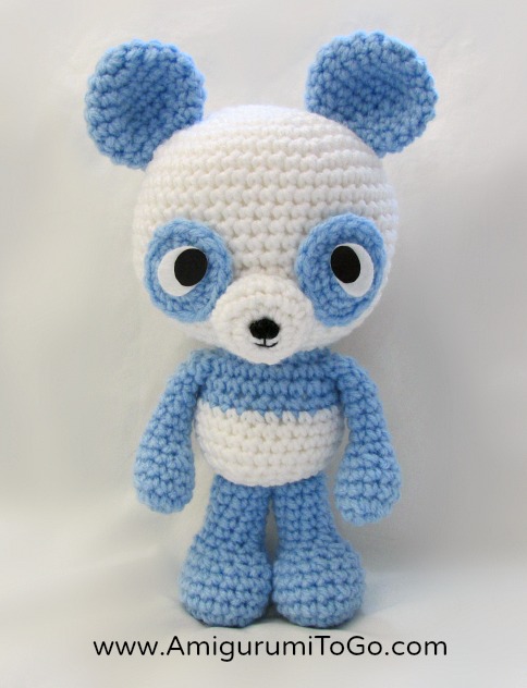 AMIGURUMI BLUE PANDA CROCHET FREE PATTERN