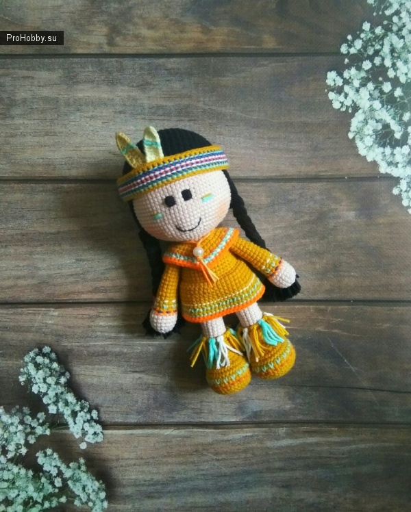 Amigurumi Crochet Indian Doll Free Patterns