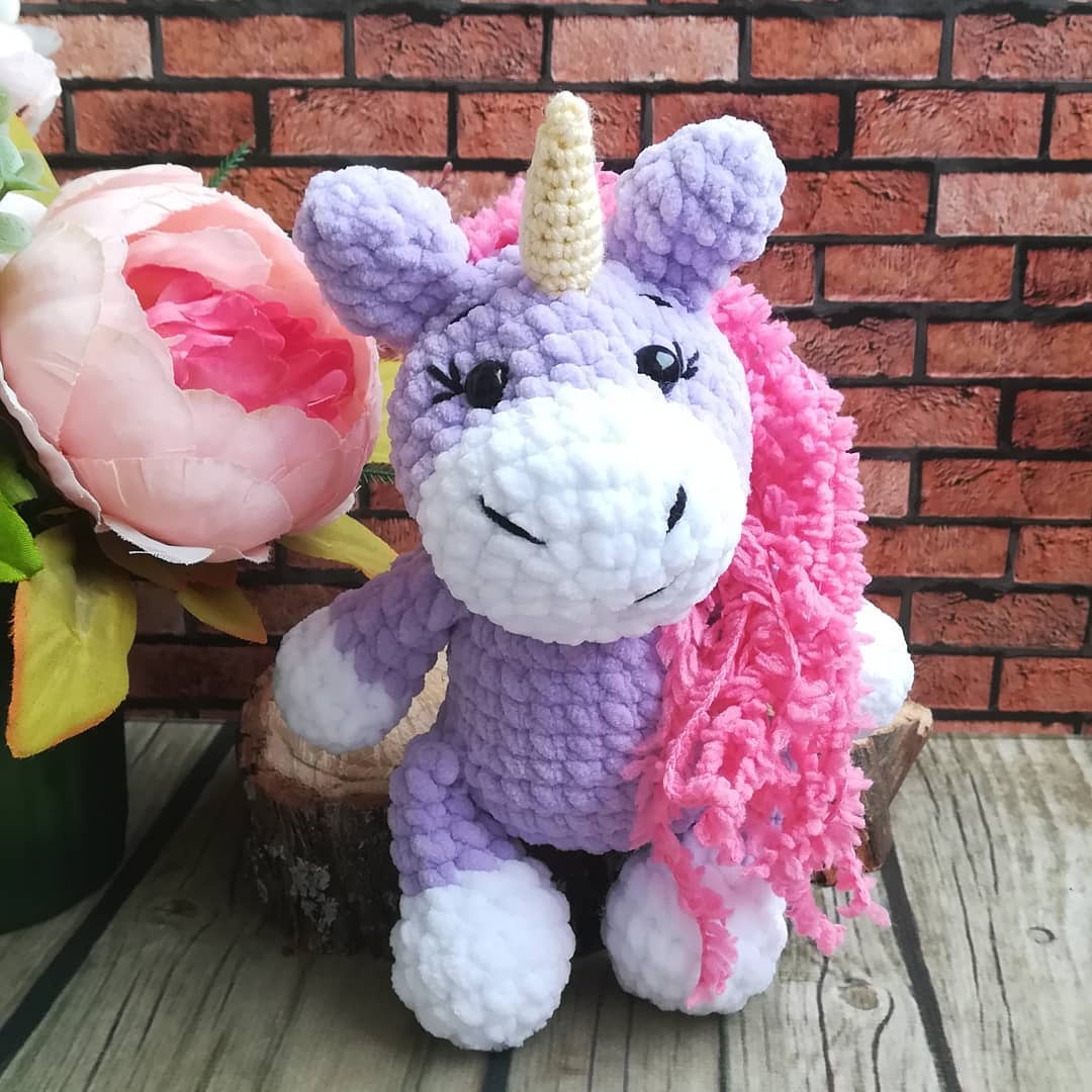 Amigurumi  Colored Unicorn Crochet