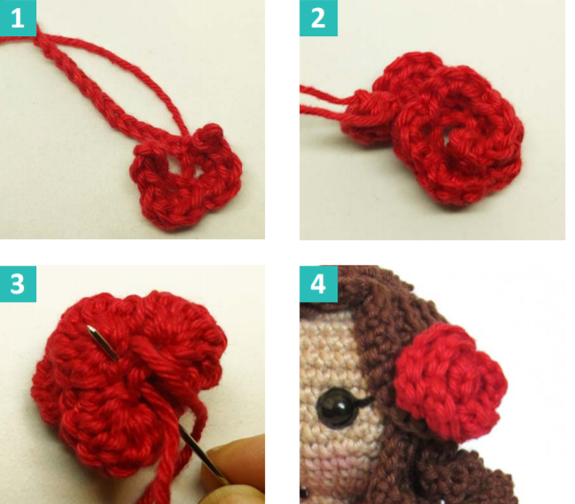 Amigurumi Pink And Red Birds Crochet Recipe
