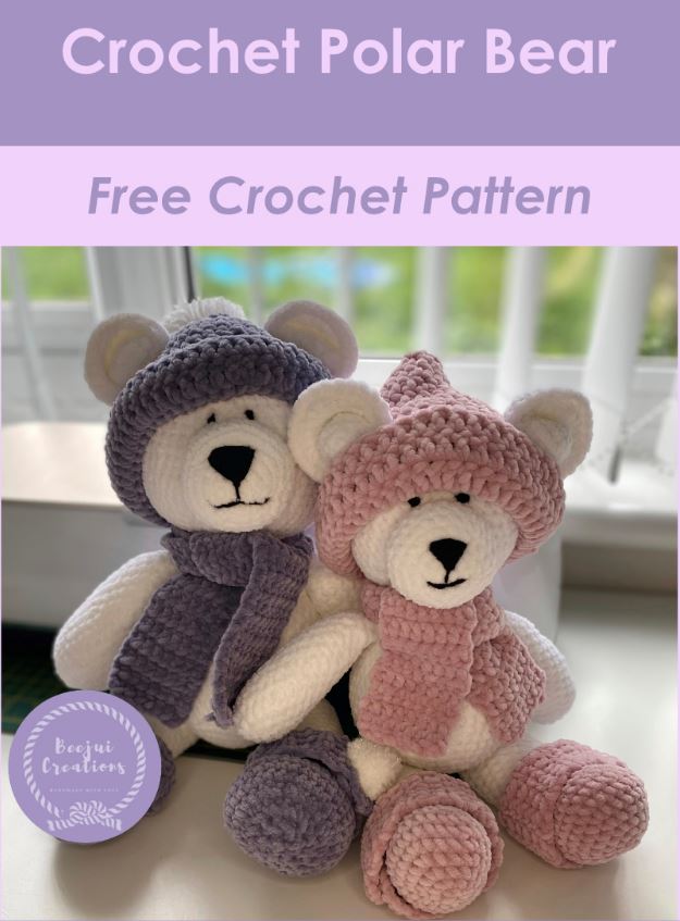 AMIGURUMI CROCHET POLAR BEAR FREE PATTERN
